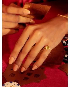 Gold Plated Handcrafted Brass Ring