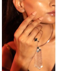 Silver Plated Handcrafted Brass Ring