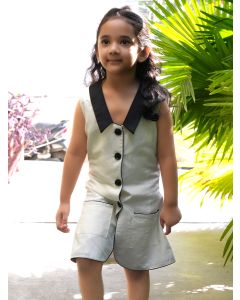 White Cotton Linen Dress
