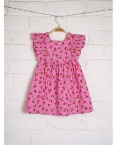 Pink Printed Cotton Dress