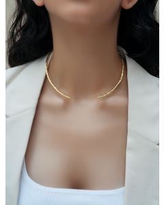 Gold Plated Handcrafted Brass Choker