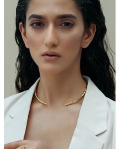 Gold Plated Handcrafted Brass Choker