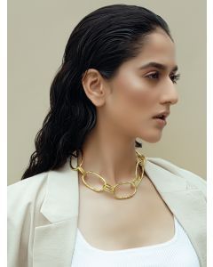 Gold Plated Handcrafted Brass Choker