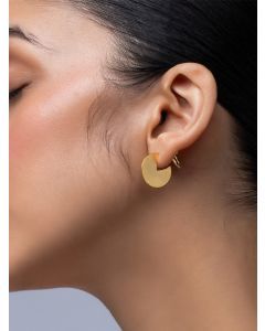 Gold Plated Handcrafted Brass Earrings