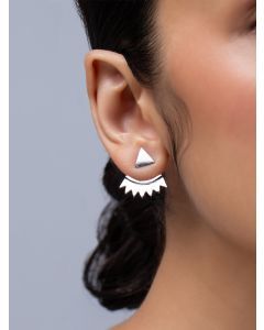 Silver Plated Handcrafted Brass Earrings