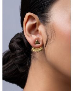 Gold Plated Handcrafted Brass Earrings