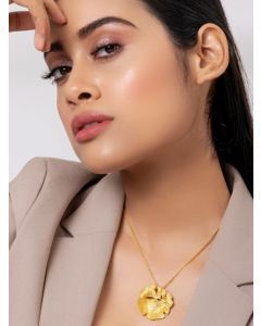 Gold Plated Handcrafted Brass Necklace