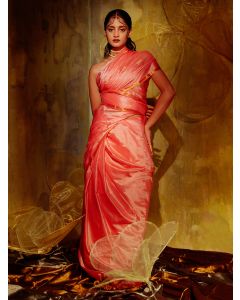 Pink Cotton Silk Saree