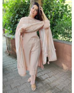 Pink Cotton Suit- Set of 3