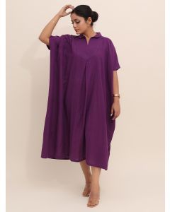Purple Cotton Kaftan
