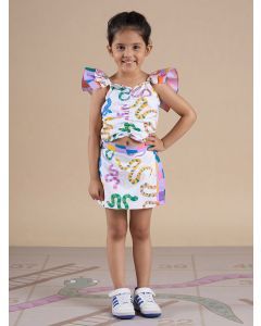 Multicolor Printed Cotton Poplin Co-ord Set- Set of 2