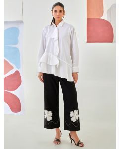 White Cotton Co-ord Set - Set of 2