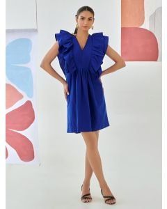 Royal Blue Cotton Dress