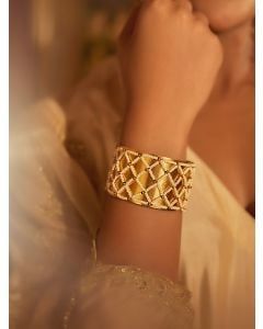 Gold Plated Handcrafted Brass Bangles