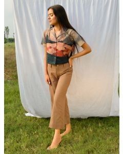 Multicolor Printed Cotton Shirt