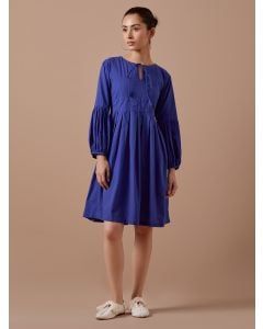 Blue Handwoven Cotton Dress