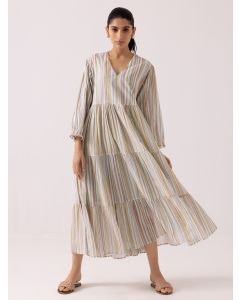 Multicolor Printed Cotton Dress