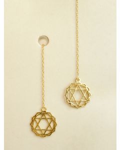 Gold Toned Handcrafted Silver Earrings