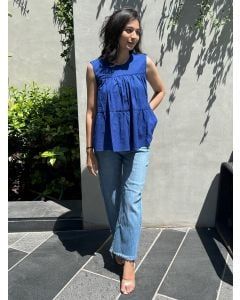 Blue Cotton Top