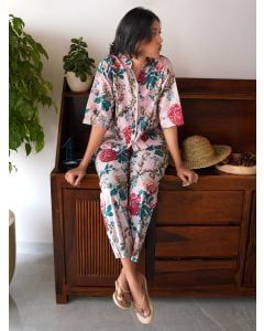 Multicolor Hand Block Printed Cotton Co-ord Set- Set of 2