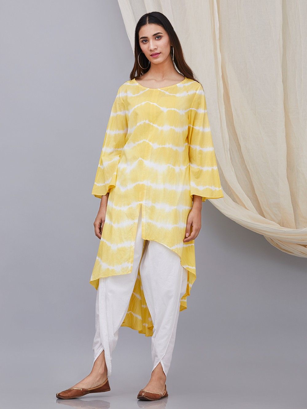 White Cotton Dhoti Pants