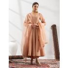 Peach Gota Work Tissue Suit- Set of 3