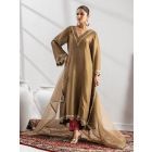 Brown Embroidered Tissue Suit- Set of 3
