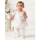 Off White Printed Cotton Suit - Set of 3