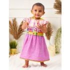 Multicolor Printed Cotton Choli with Lehenga - Set of 2