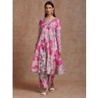 Pink Printed Cotton Kurta