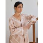 Beige Chikankari Chanderi Jacket