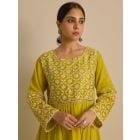 Yellow Chikankari Cotton Kurta