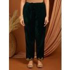 Green Gota Work Velvet Pants