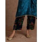 Blue Printed Cotton Churidar