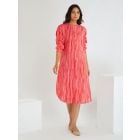 Red Printed Cotton Kurta