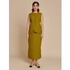 Mehndi Green Linen Co-ord Set - Set of 2