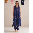 Blue Hand Block Printed Cotton Kurta