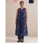 Blue Hand Block Printed Cotton Kurta