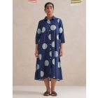 Blue Hand Block Printed Cotton Dress