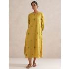 Lime Green Hand Block Printed Cotton Dress