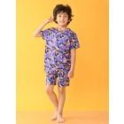 Blue Printed Cotton Blend Nightwear- Set of 2