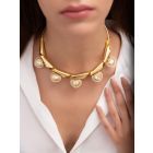 Gold Toned Handcrafted Brass Choker