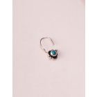 Turquoise Handcrafted Silver Nose Pin