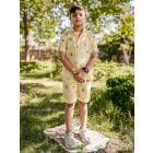 Yellow Printed Viscose Co-ord Set - Set of 2