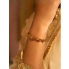 Gold Plated Handcrafted Brass Bangle