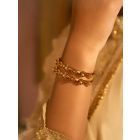 Gold Plated Handcrafted Brass Bangles - Set of 2
