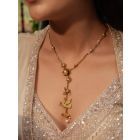 Gold Plated Handcrafted Brass Necklace