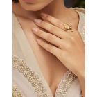 Gold Plated Handcrafted Brass Ring