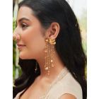 Gold Plated Handcrafted Brass Earrings