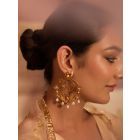 Gold Plated Handcrafted Brass Earrings